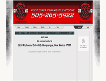 Tablet Screenshot of albuquerquekickboxing.com
